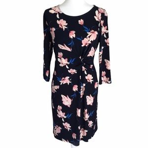 Ann Taylor Cinched Waist Floral Dress 12P